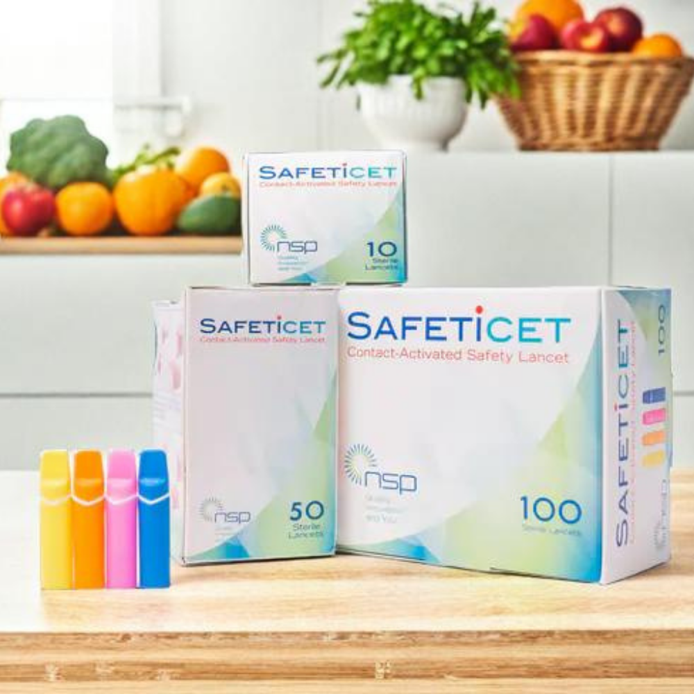SAFETiCET - SAFETiCET 接觸式安全採血針 SC-150 28G 1.5mm 藍色針頭 (100支)