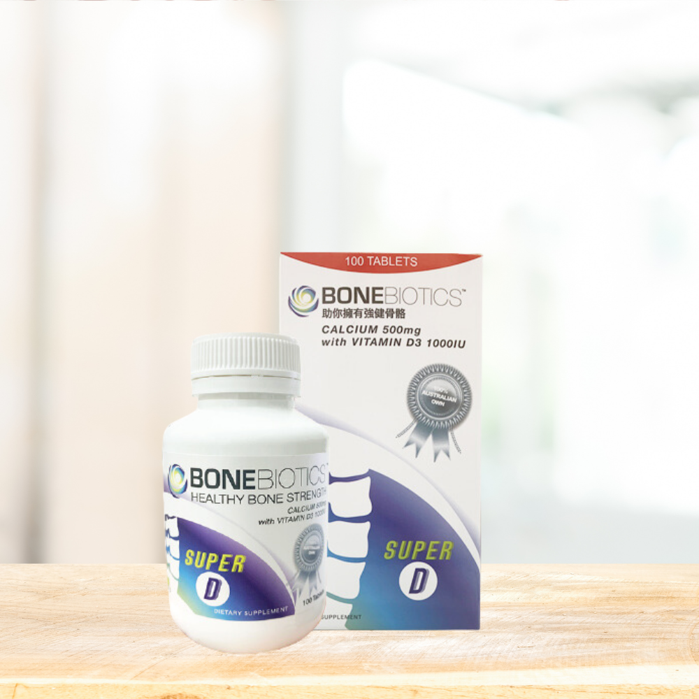 Bonebiotics Calcium 500mg with Vitamin D3 400IU