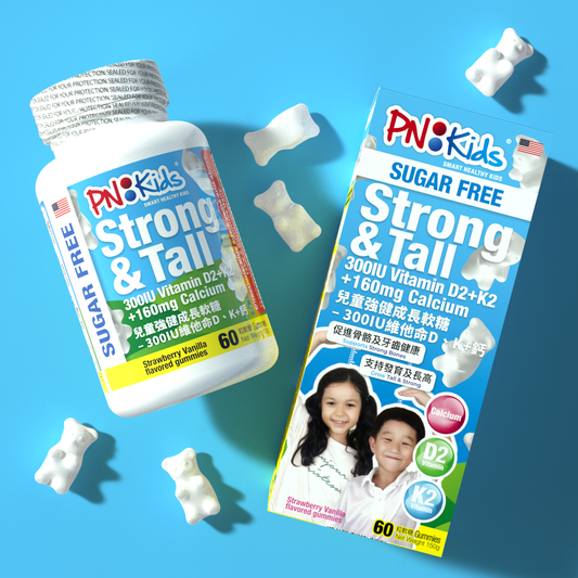 PNKids Strong & Tall with Calcium + Vitamin D2 + K2
